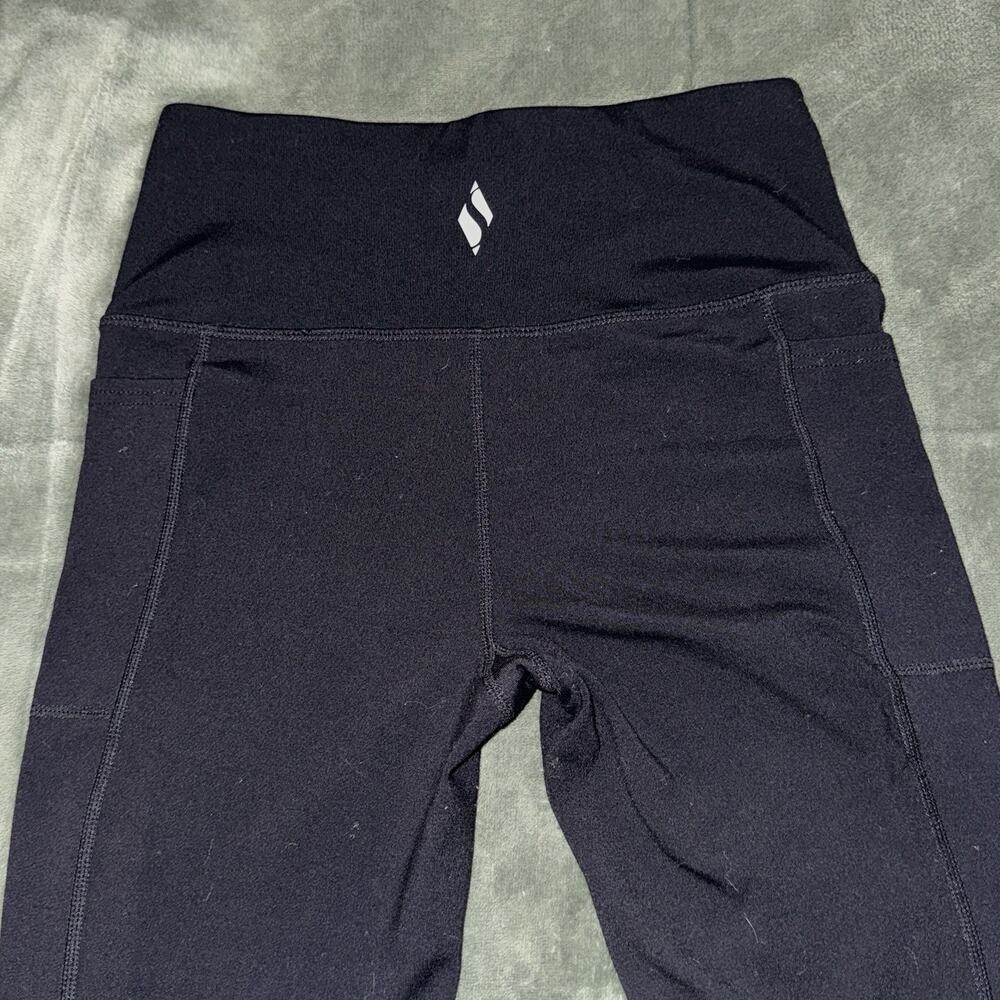 Skechers GoWalk Women’s Black High Waisted Side Pockets Soft Leggings Size Small